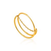 Anello Ania Haie Donna Modern Minimalism in Argento R002-06G-15